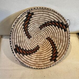 NWT Zambia, Africa Handmade Basket. Made by the Lozi people of southern Africa